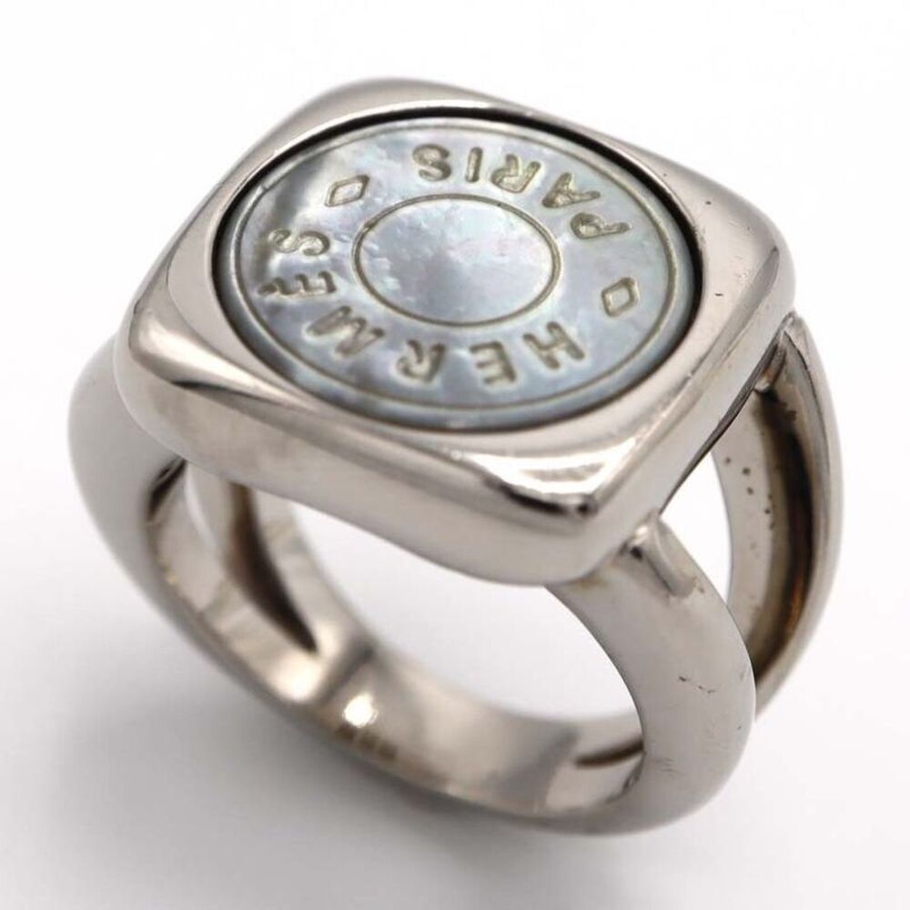 Hermes Ring Corozo Serie Shell Approx Size 10 Acc… - image 1